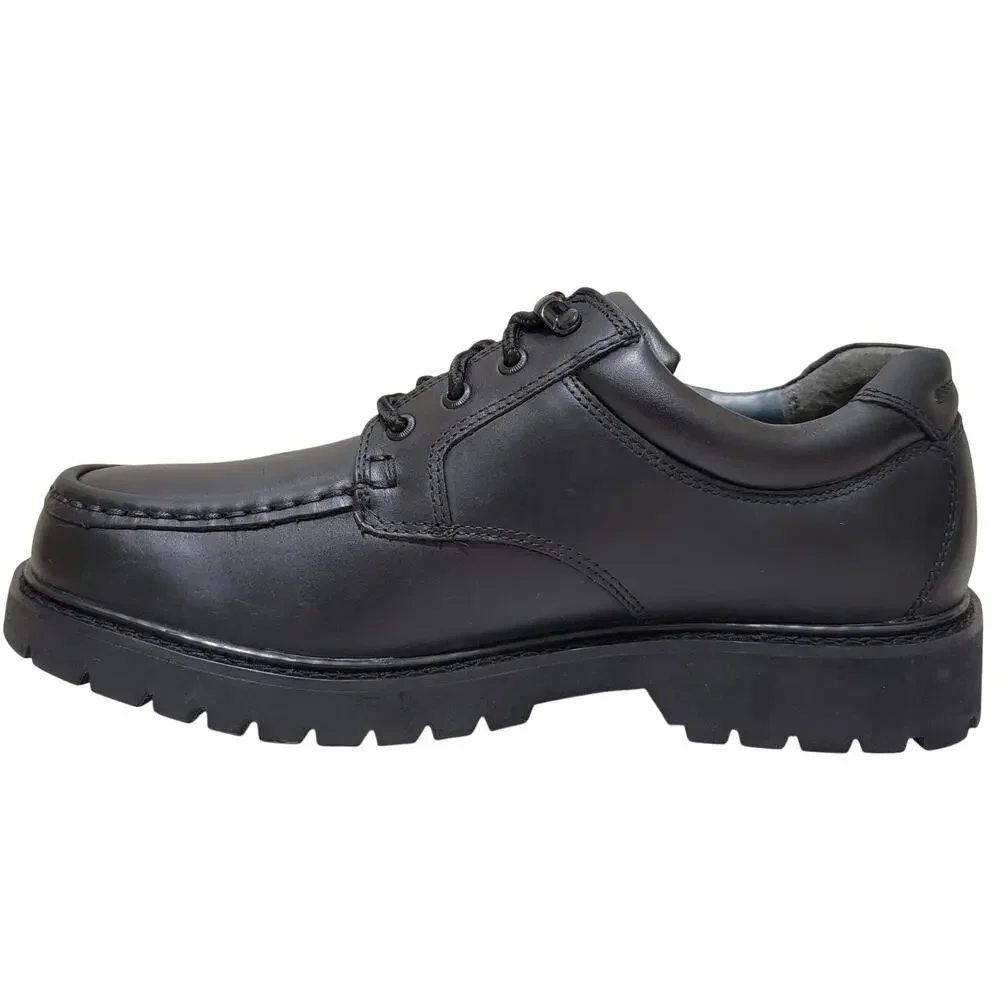 Dockers Men Glacier Moc Toe Derby Oxfords Size US 8M Black Leather